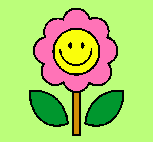 Dibujo Flor happy pintado por cecibelu