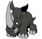 Dibujo Rinoceronte II pintado por ivan0000