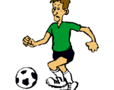 Dibujo Jugador de fútbol pintado por jona123456