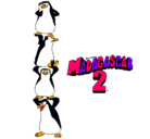 Dibujo Madagascar 2 Pingüinos pintado por nerea531