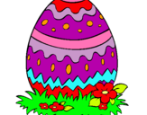 Dibujo Huevo de pascua 2 pintado por Roxelys