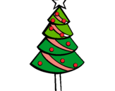 Dibujo Árbol de navidad II pintado por carelvys