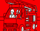 Dibujo Coche de Bomberos pintado por ELENAPERALTA