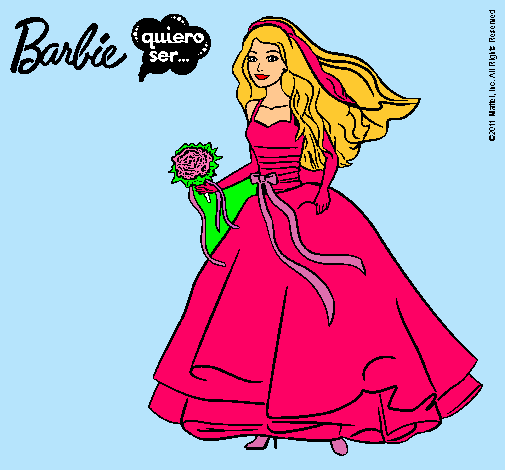 Barbie vestida de novia