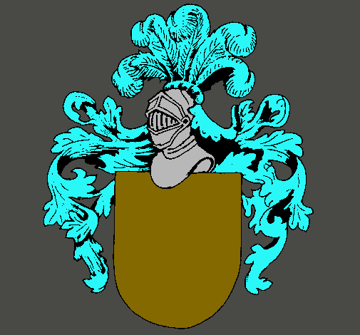 Escudo de armas y casco