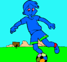 Dibujo Jugar a fútbol pintado por jaime200