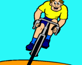 Dibujo Ciclista con gorra pintado por lAndrea