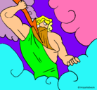 Dibujo Dios Zeus pintado por objetor99