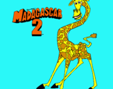Dibujo Madagascar 2 Melman pintado por amilkar