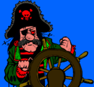 Dibujo Capitán pirata pintado por 833460060djx