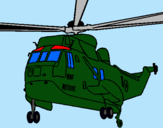 Dibujo Helicóptero al rescate pintado por COOL