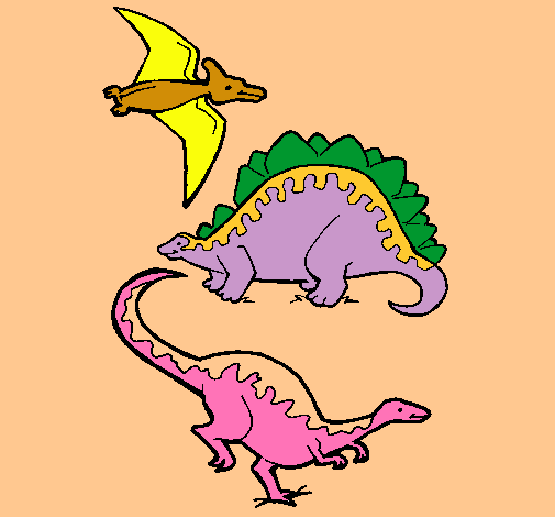 Tres clases de dinosaurios