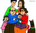 Dibujo Familia pintado por anelis