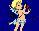 Dibujo Cupido pintado por luphi