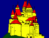 Dibujo Castillo medieval pintado por letko