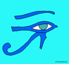 Dibujo Ojo Horus pintado por rrrrrr86ek