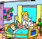 Dibujo Niño hospitalizado pintado por doctor44