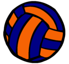 Dibujo Pelota de voleibol pintado por nelmarie