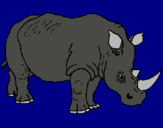 Dibujo Rinoceronte pintado por rinoseronte 