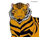 Dibujo Tigre pintado por churuca