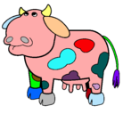 Dibujo Vaca pensativa pintado por FELIKS