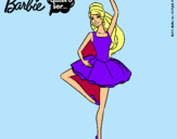 Dibujo Barbie bailarina de ballet pintado por justysgs