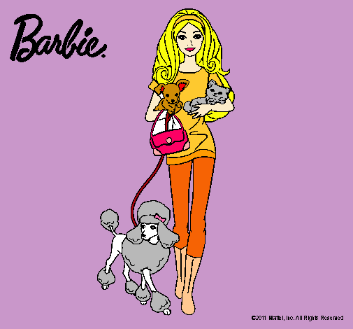 Barbie con sus mascotas