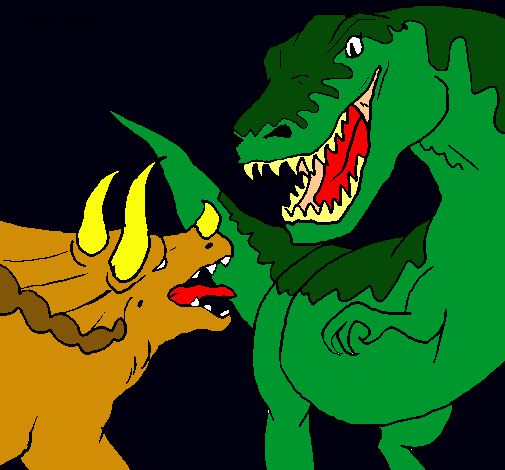 Lucha de dinosaurios