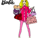 Dibujo Barbie de compras pintado por extiendedos