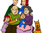Dibujo Familia pintado por agus29