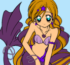 Dibujo Sirena pintado por Danae-lila