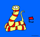 Dibujo Serpiente pintado por challan
