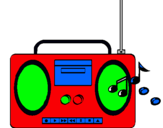 Dibujo Radio cassette 2 pintado por aitananana