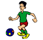 Dibujo Jugador de fútbol pintado por ozielito32