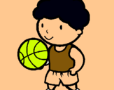 Dibujo Jugador de básquet pintado por kajho