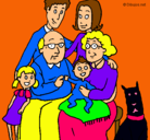 Dibujo Familia pintado por gefbvcehxnmk