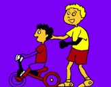 Dibujo Triciclo pintado por mari5