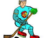 Dibujo Jugador de hockey sobre hielo pintado por alfons