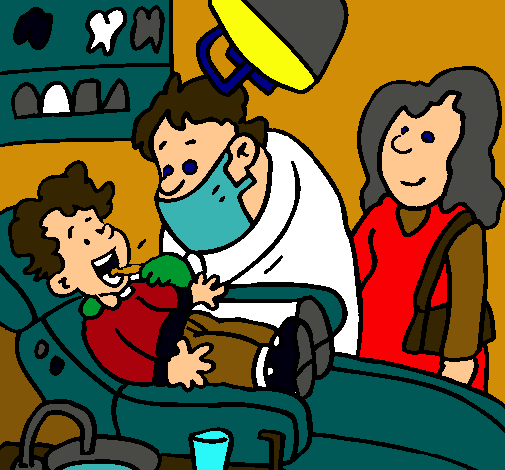 Niño en el dentista