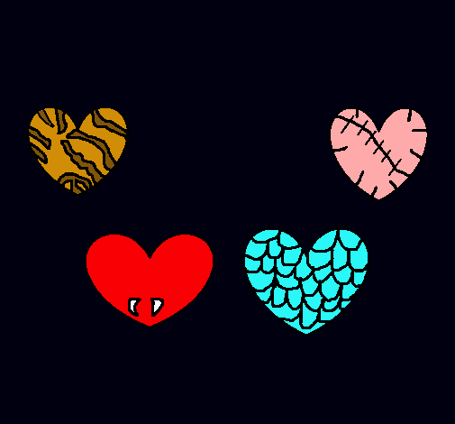 Cuatro corazones