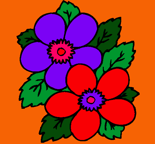 Dibujo Flores pintado por migl