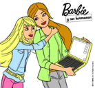 Dibujo El nuevo portátil de Barbie pintado por ujyuy76uok