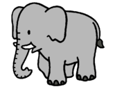 Dibujo Elefante bebe pintado por kkkkkkkgdh