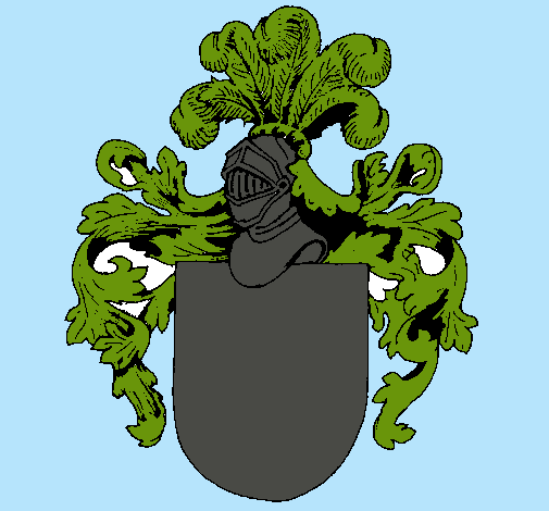 Escudo de armas y casco