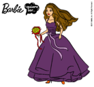 Dibujo Barbie vestida de novia pintado por AitaYAri