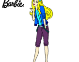 Dibujo Barbie con look casual pintado por rebeyjavi