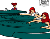 Dibujo Barbie y sus amigas en el jacuzzi pintado por SaraGOF