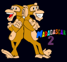 Dibujo Madagascar 2 Manson y Phil 2 pintado por giuligot0222