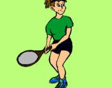 Dibujo Chica tenista pintado por dhnvjkgh