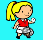 Dibujo Chica tenista pintado por america15586